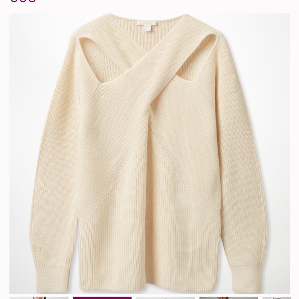 COS Women Cut Out Jumper Sweater Knit